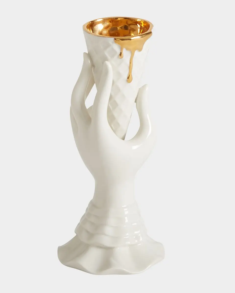 Jonathan Adler Gilded Muse I-Scream Vase | Thumbnail 3
