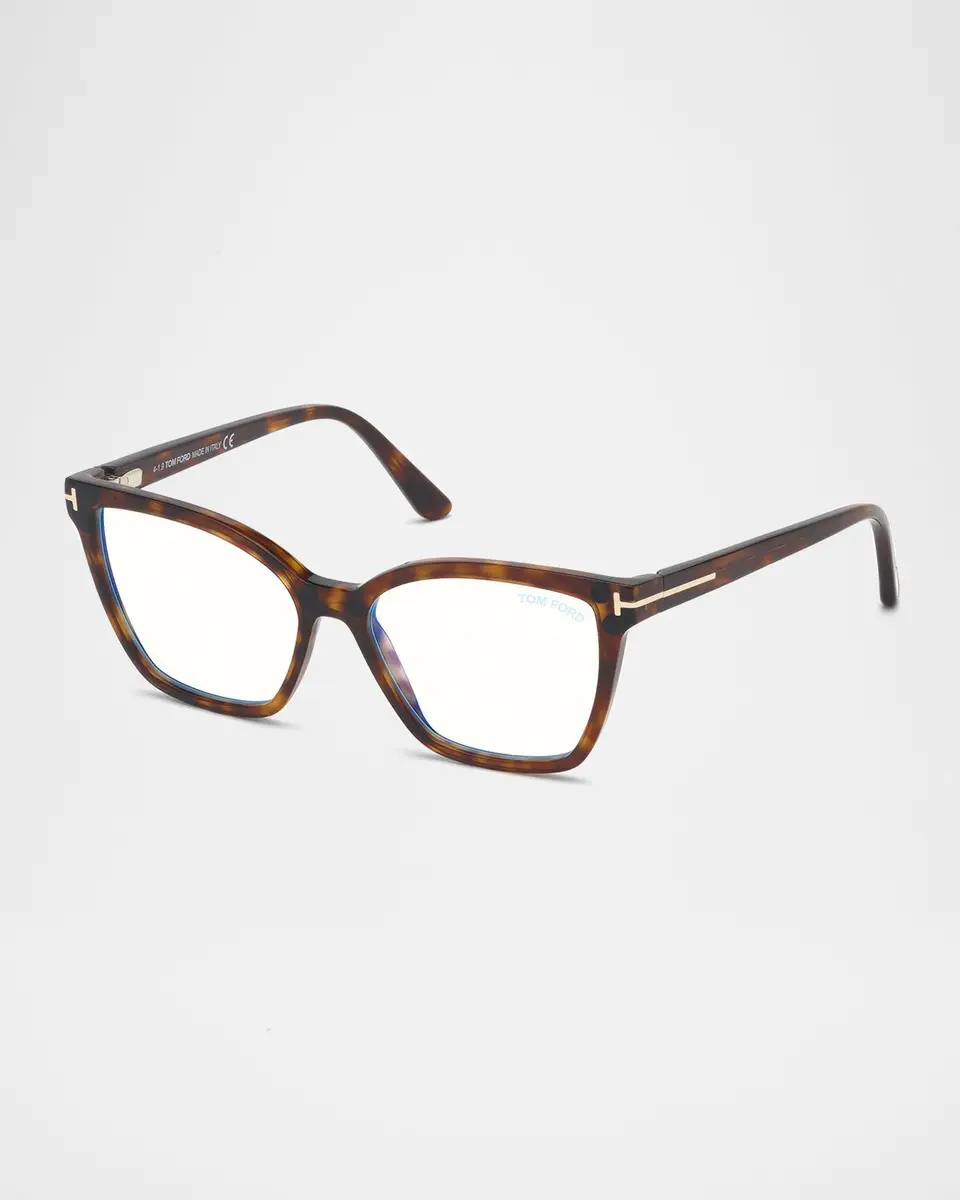 Tom Ford Square Blue-Block Optical Frames w/ Two Magnetic Sunglasses Clips | Thumbnail 2 Tom Ford Square Blue-Block Optical Frames w/ Two Magnetic Sunglasses Clips | Thumbnail 2