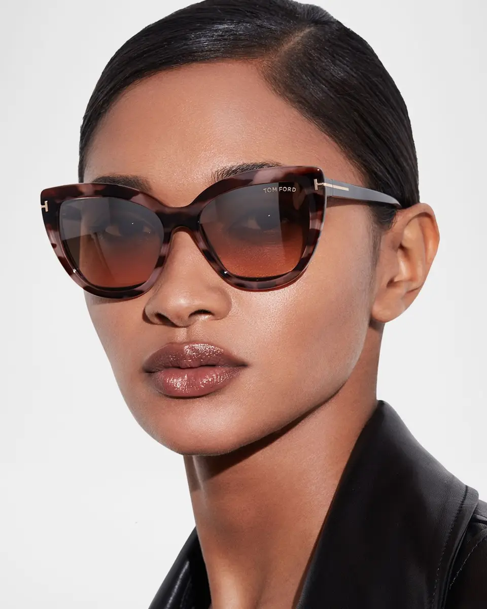 Tom Ford Square Blue-Block Optical Frames w/ Two Magnetic Sunglasses Clips