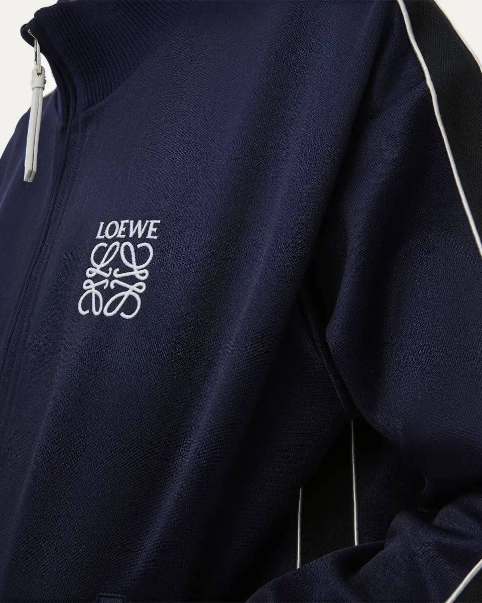 Loewe Men's Poly Satin Track Jacket | Thumbnail 2 Loewe Men's Poly Satin Track Jacket | Thumbnail 2