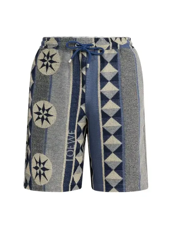 Men's Cotton Terry Compass Pull-On Shorts Men's Cotton Terry Compass Pull-On Shorts