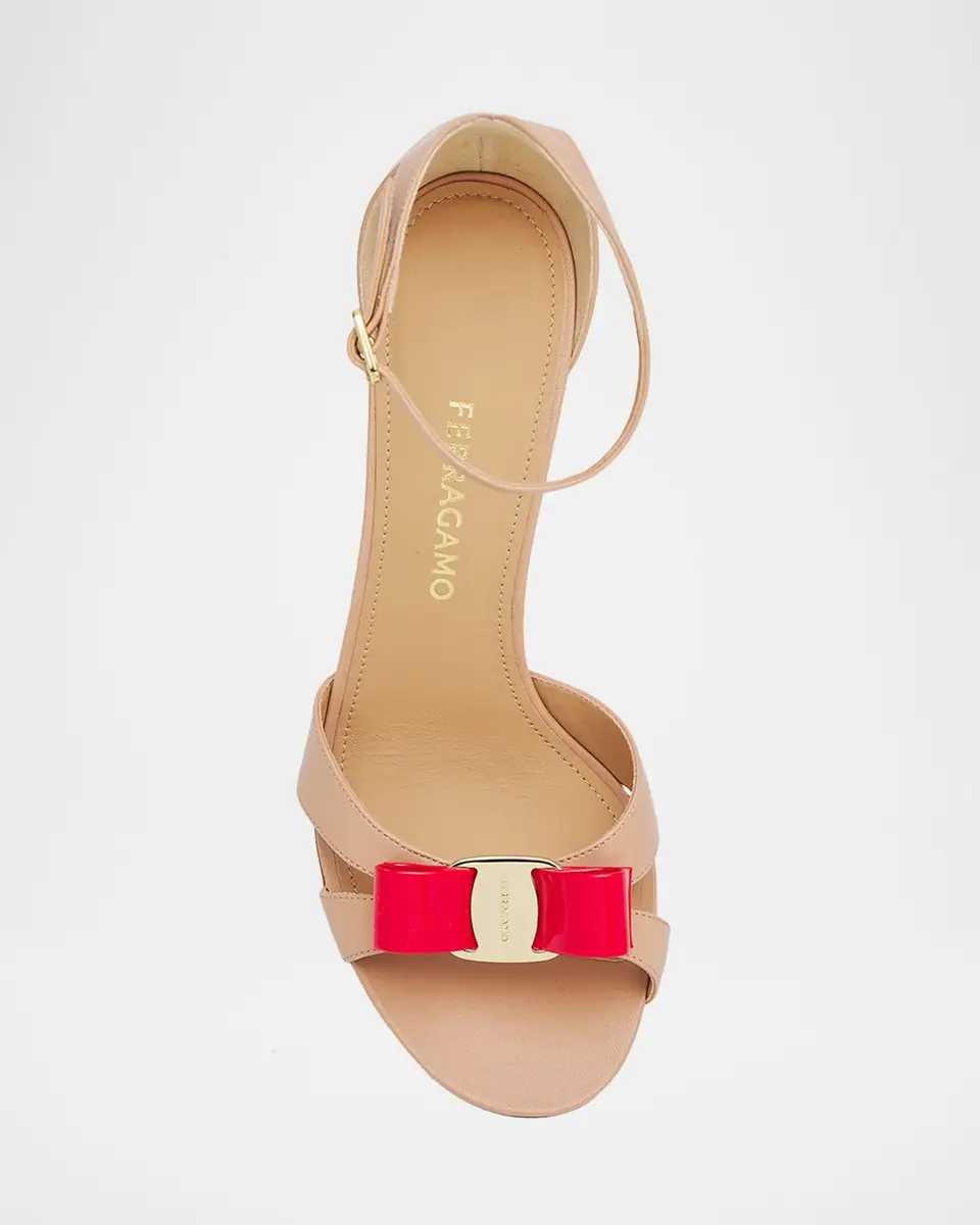 Ferragamo 95mm Roxy Leather Ankle-Strap Sandals | Thumbnail 10 Ferragamo 95mm Roxy Leather Ankle-Strap Sandals | Thumbnail 10