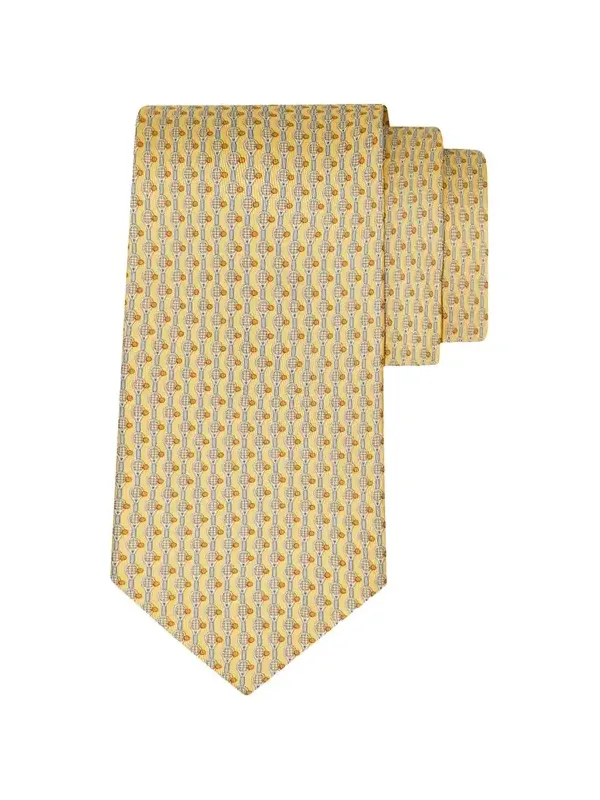 Men's Tennis-Print Silk Tie Men's Tennis-Print Silk Tie
