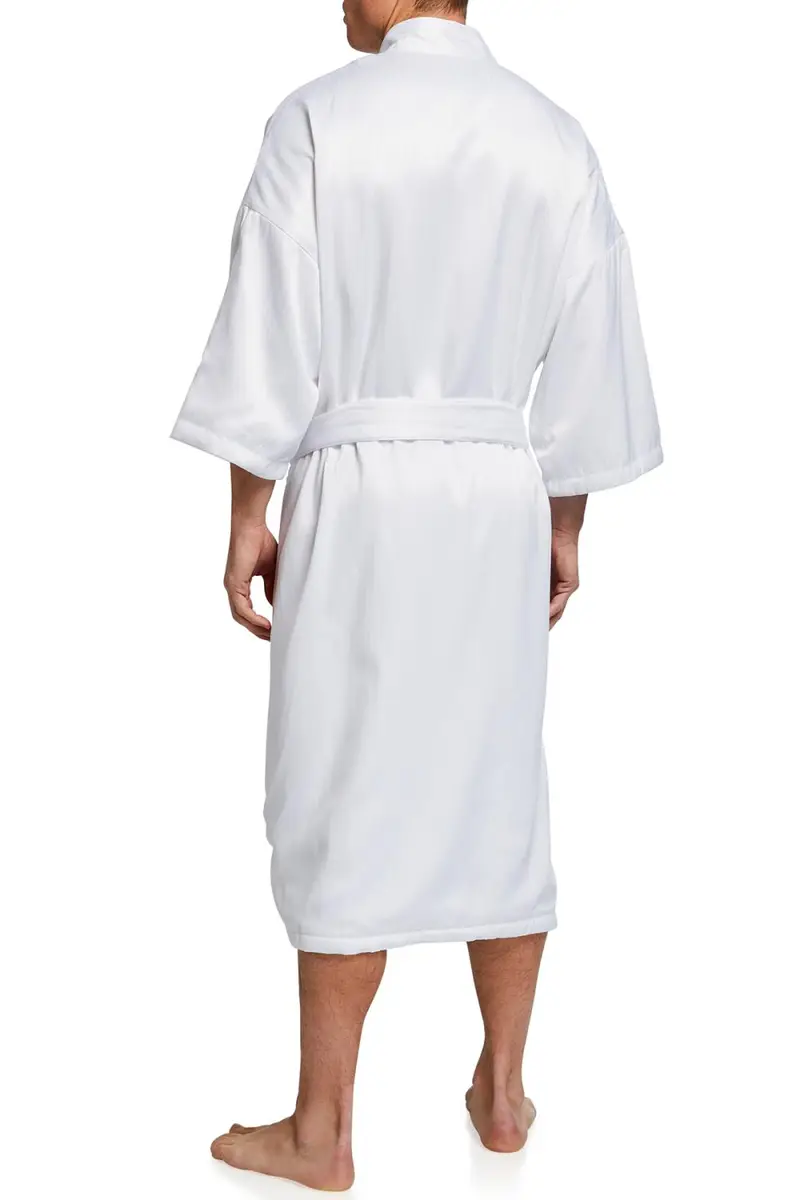 Majestic International Men's Victoria Plush-Lined Kimono Robe | Thumbnail 4