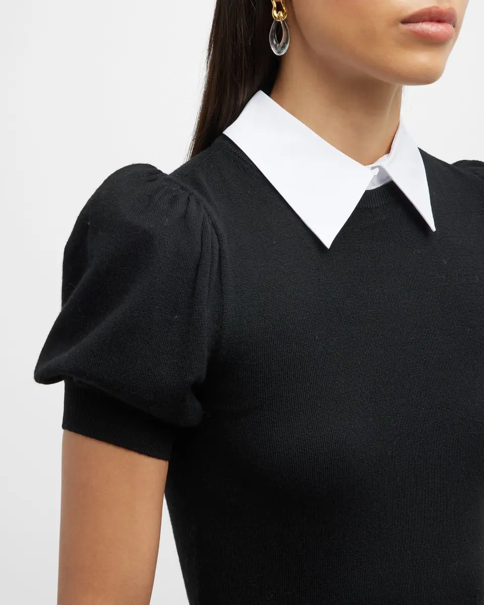 Alice + Olivia Chase Puff-Sleeve Detachable Collar Sweater | Thumbnail 6 Alice + Olivia Chase Puff-Sleeve Detachable Collar Sweater | Thumbnail 6