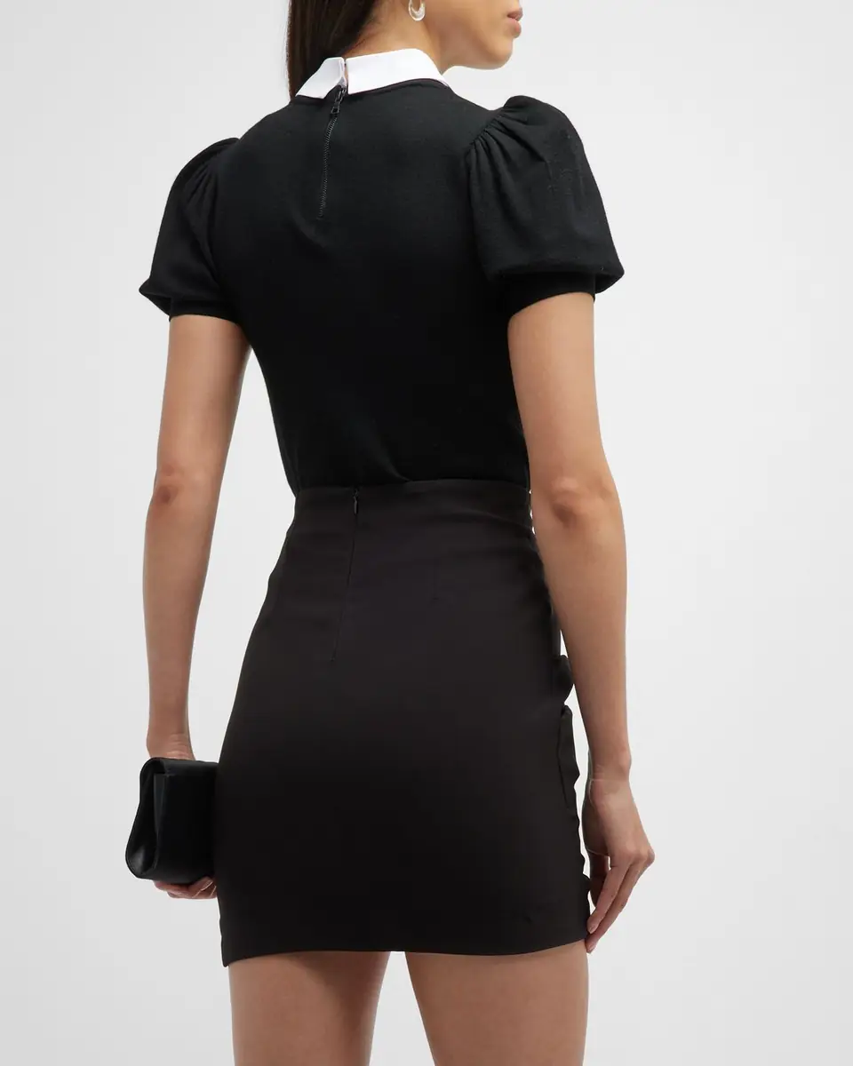 Alice + Olivia Chase Puff-Sleeve Detachable Collar Sweater | Thumbnail 7 Alice + Olivia Chase Puff-Sleeve Detachable Collar Sweater | Thumbnail 7