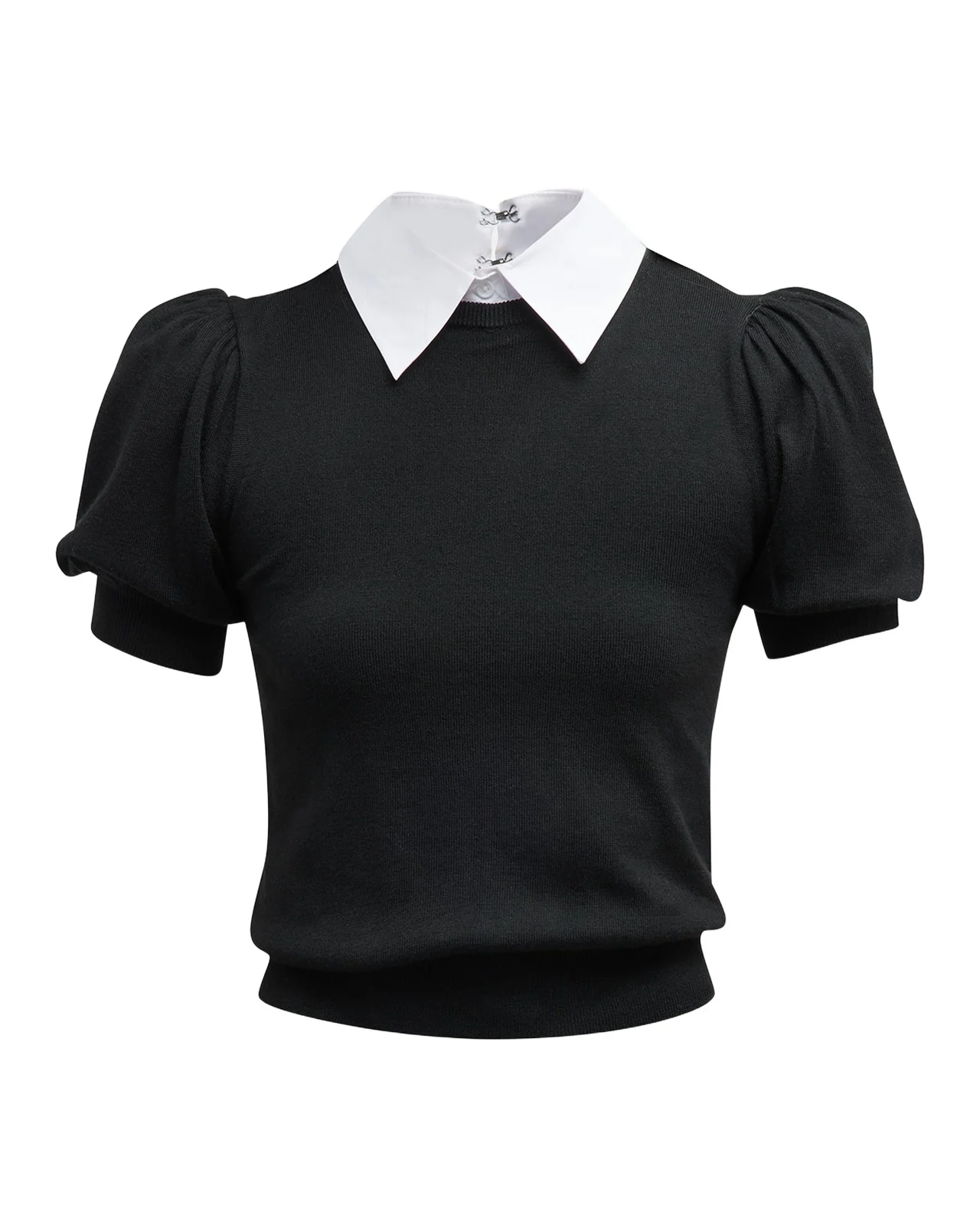 Chase Puff-Sleeve Detachable Collar Sweater Chase Puff-Sleeve Detachable Collar Sweater