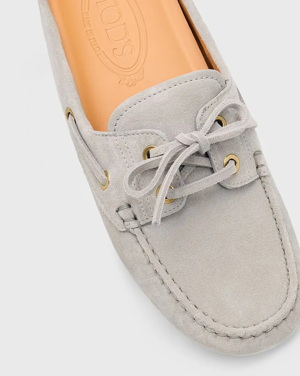 Tod's Elisir Suede Boat Shoe Mules | Thumbnail 5
