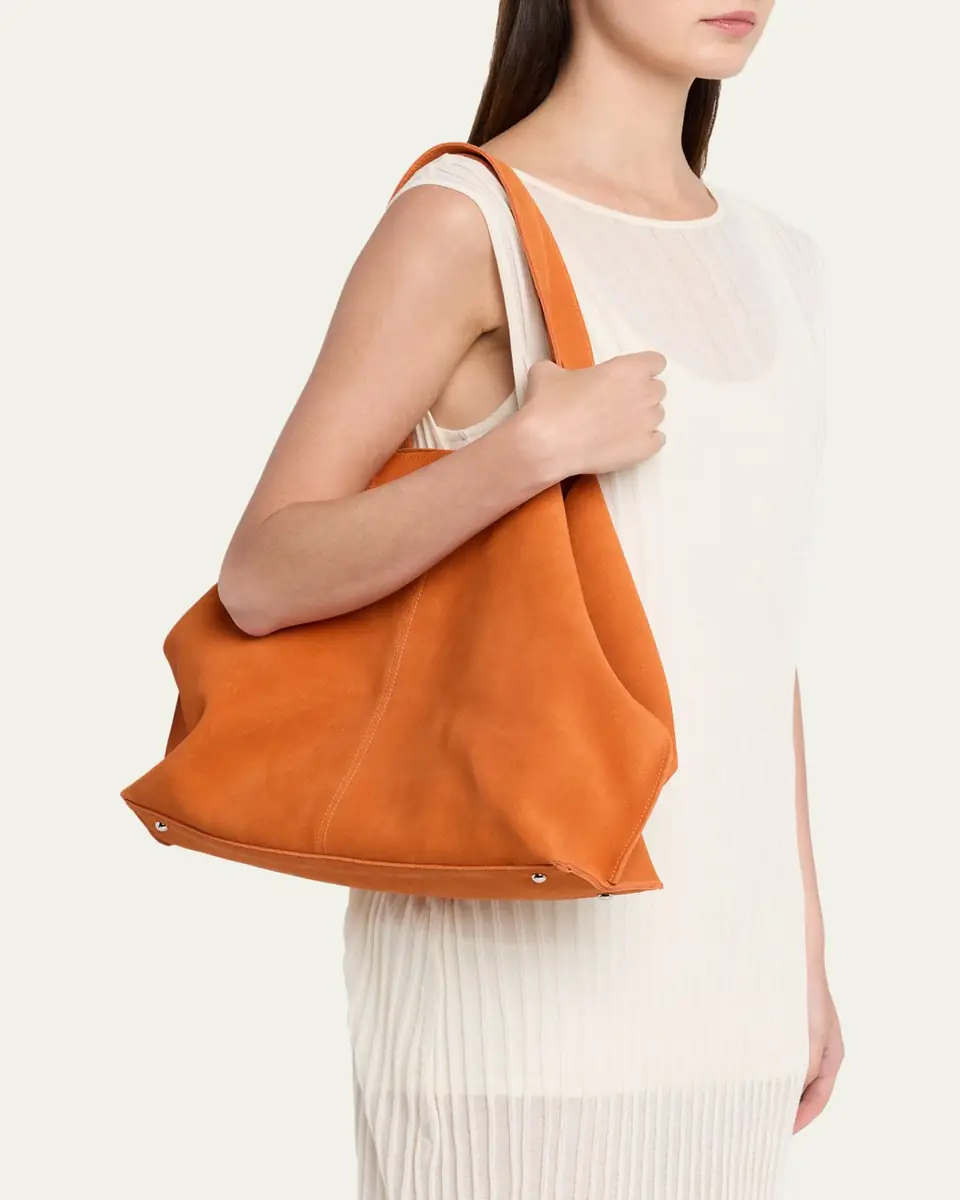 Akris Ai Medium Suede Tote Bag | Thumbnail 2 Akris Ai Medium Suede Tote Bag | Thumbnail 2