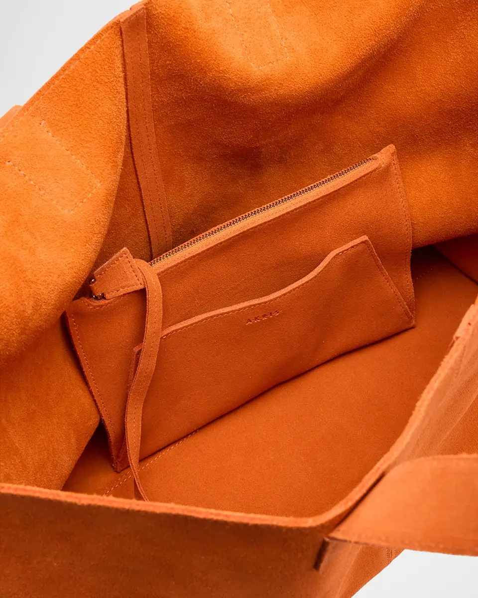 Akris Ai Medium Suede Tote Bag | Thumbnail 8 Akris Ai Medium Suede Tote Bag | Thumbnail 8