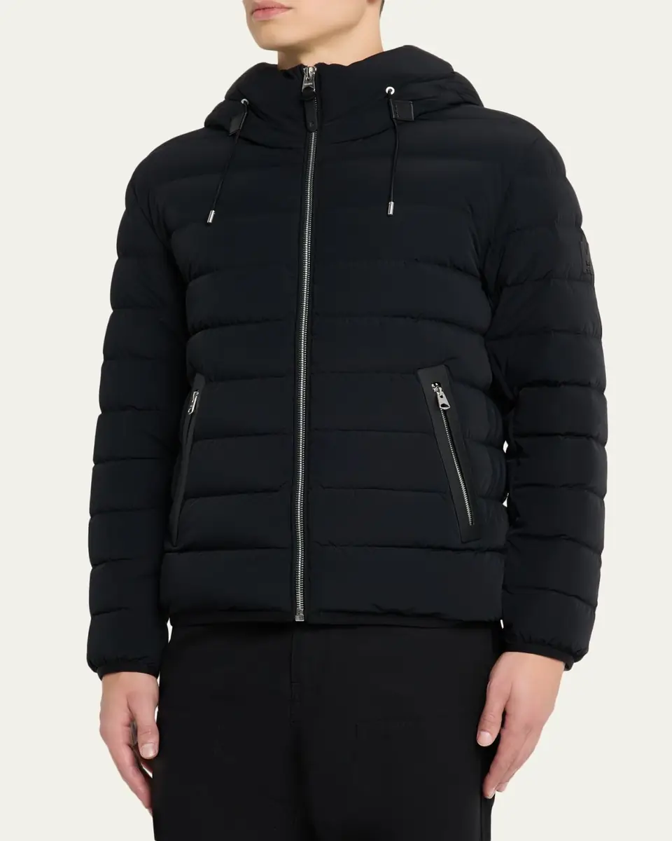 Mackage Men's Jack-Z Agile-360 Stretch Light Down Hooded Jacket | Thumbnail 4