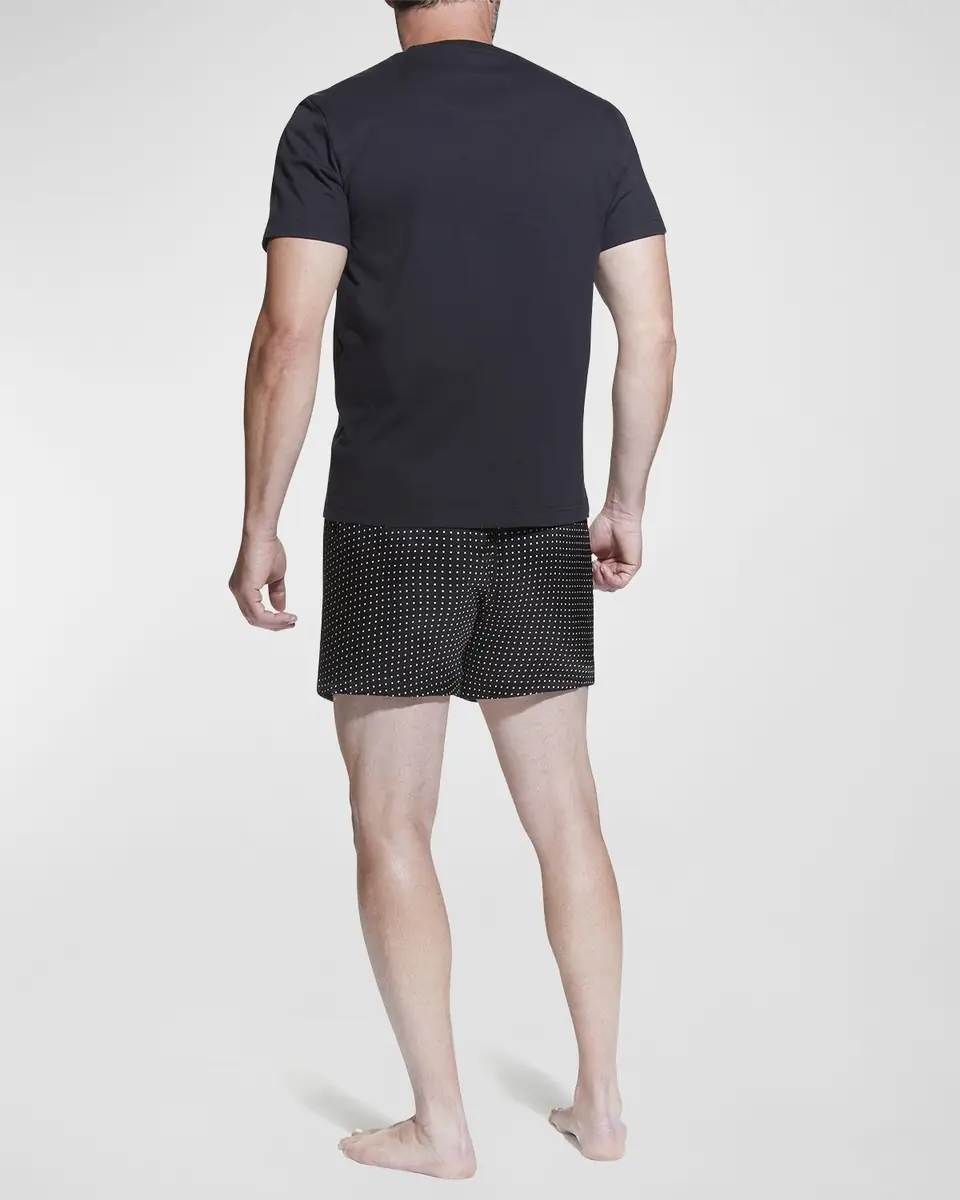 Majestic International Men's Dotted Silk Boxer Shorts | Thumbnail 3
