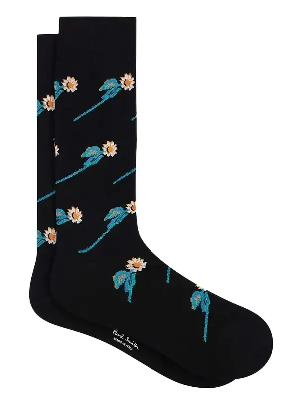 Men's Floral Crew Socks Men's Floral Crew Socks