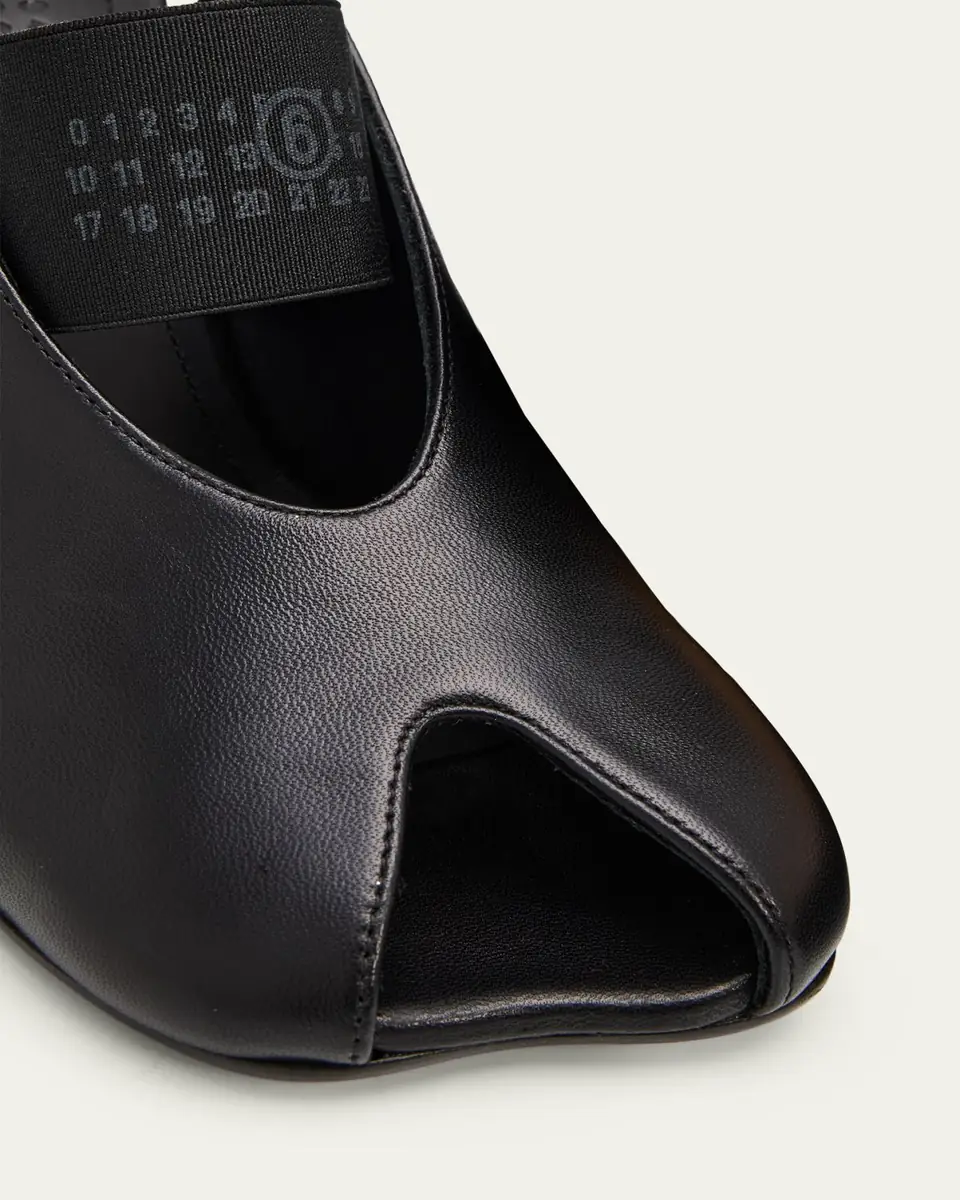 MM6 Maison Margiela 80mm Anatomic Numeric Leather Slingback Ballerina Pumps | Thumbnail 3 MM6 Maison Margiela 80mm Anatomic Numeric Leather Slingback Ballerina Pumps | Thumbnail 3