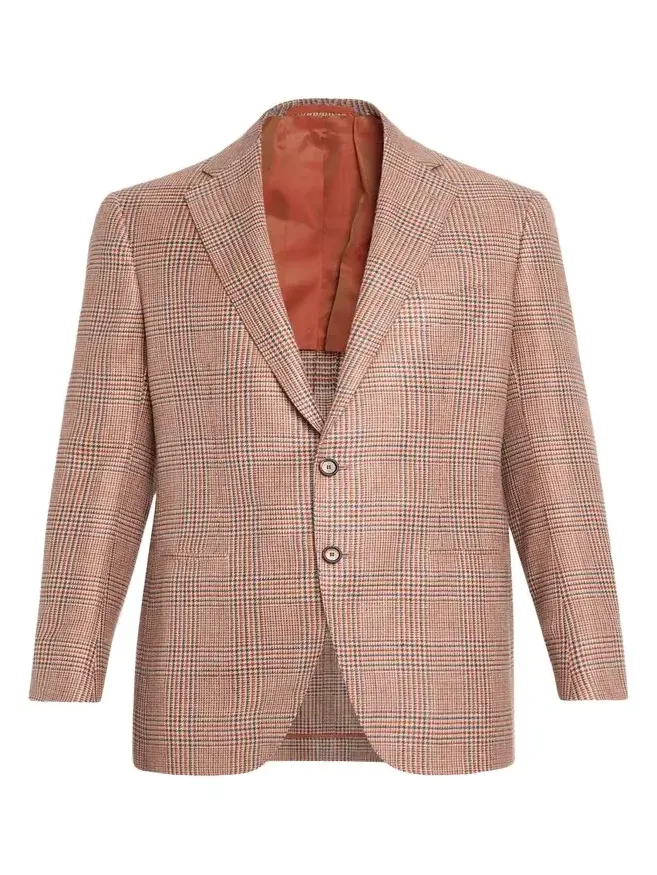 Men's Plaid Cashmere-Blend Sport Jacket