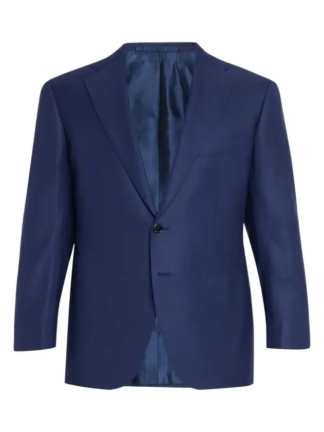 Men's Wool Mini-Check Two-Piece Suit Men's Wool Mini-Check Two-Piece Suit