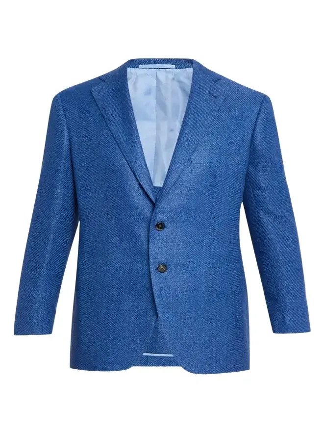 Men's Tonal Herringbone Two-Button Jacket Men's Tonal Herringbone Two-Button Jacket