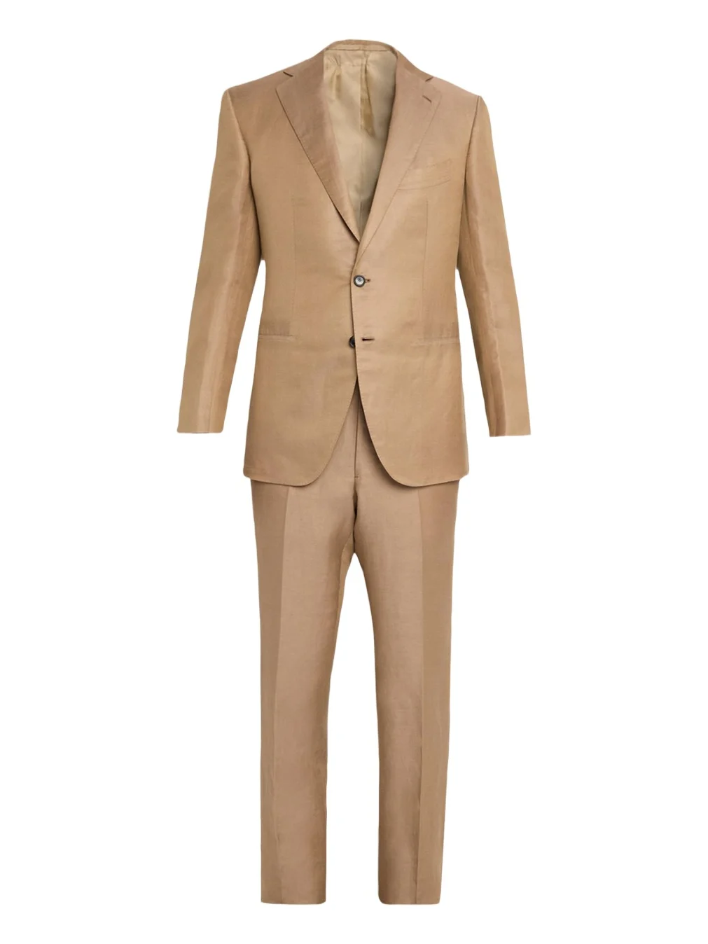 Cesare Attolini Men's Linen and Silk Topstitch-Pocket Two-Piece Suit