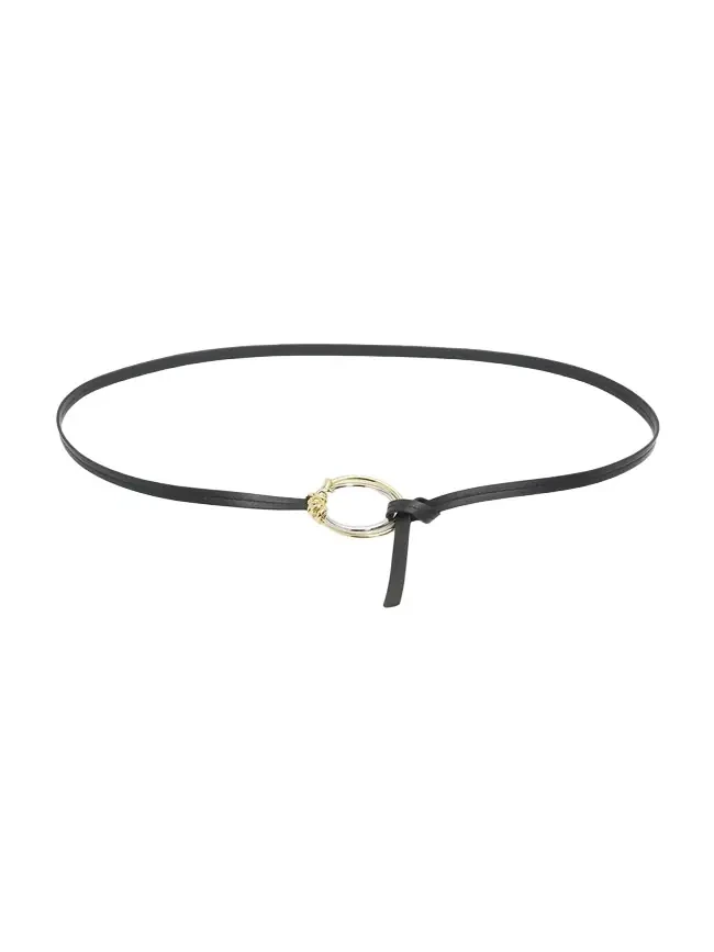 Knot Ring Leather Belt
