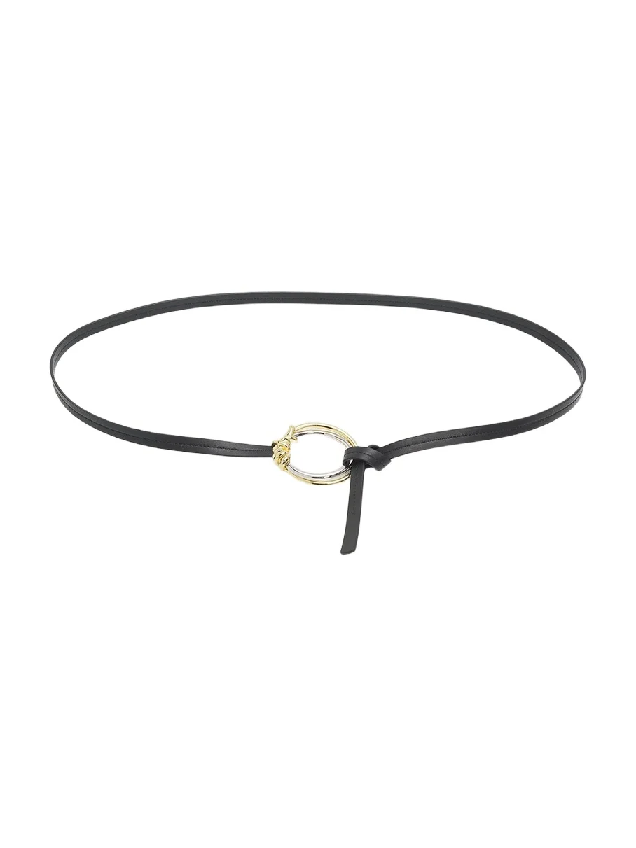 Bottega Veneta Knot Ring Leather Belt