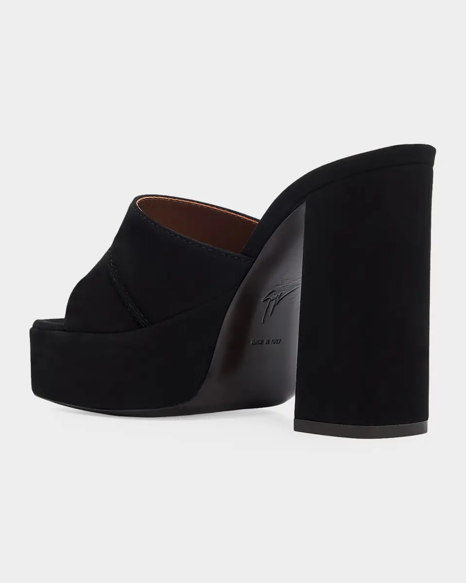 Giuseppe Zanotti 115mm Suede Platform Slide Sandals | Thumbnail 7 Giuseppe Zanotti 115mm Suede Platform Slide Sandals | Thumbnail 7