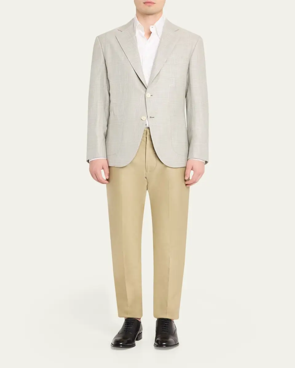 Brioni Men's Wool Plume Plaid Single-Breasted Sport Coat | Thumbnail 2