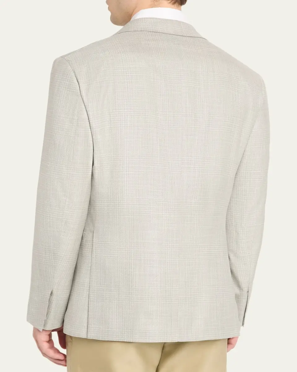 Brioni Men's Wool Plume Plaid Single-Breasted Sport Coat | Thumbnail 3