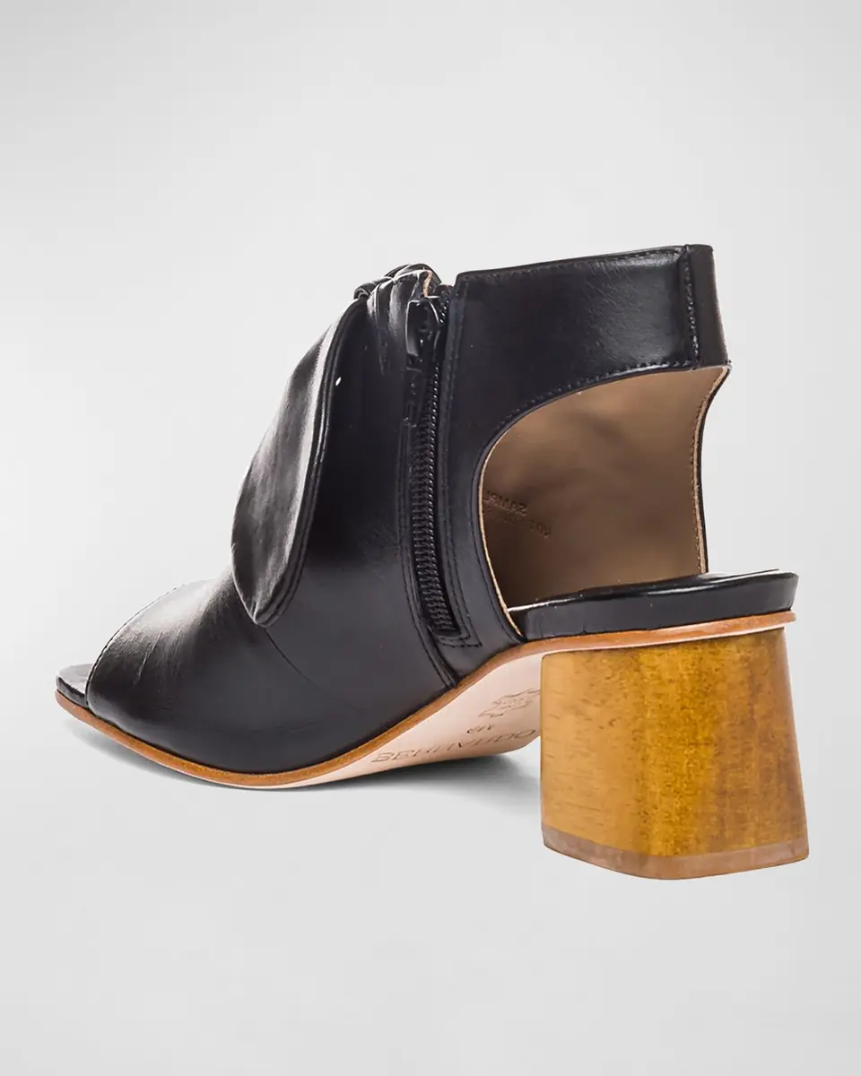 Bernardo Lizzie Leather Knot Zip Sandals | Thumbnail 2 Bernardo Lizzie Leather Knot Zip Sandals | Thumbnail 2