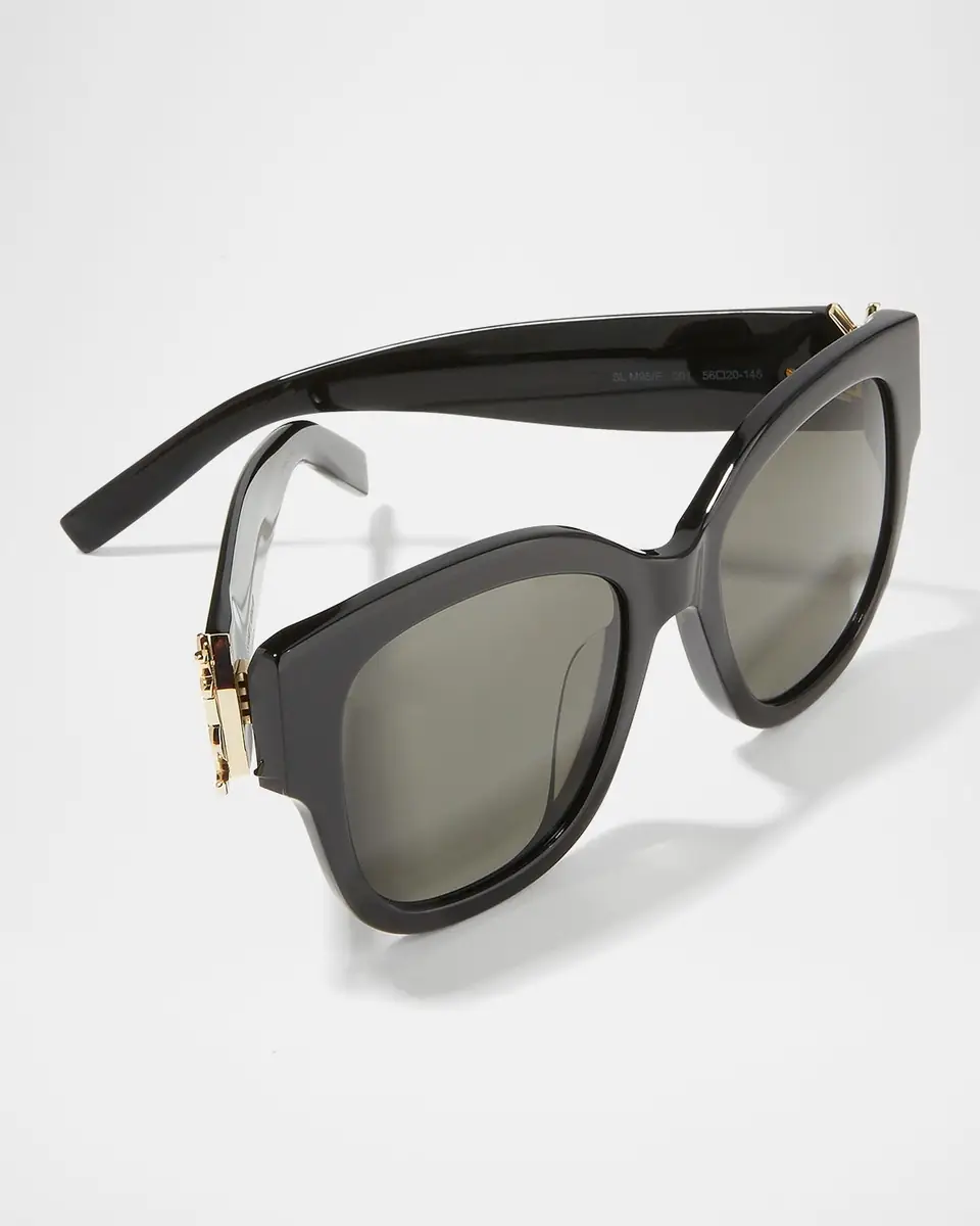 Saint Laurent YSL Oversized Acetate Cat-Eye Sunglasses | Thumbnail 5 Saint Laurent YSL Oversized Acetate Cat-Eye Sunglasses | Thumbnail 5