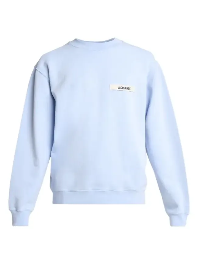 Men's Grosgrain Logo Cotton Sweatshirt Men's Grosgrain Logo Cotton Sweatshirt