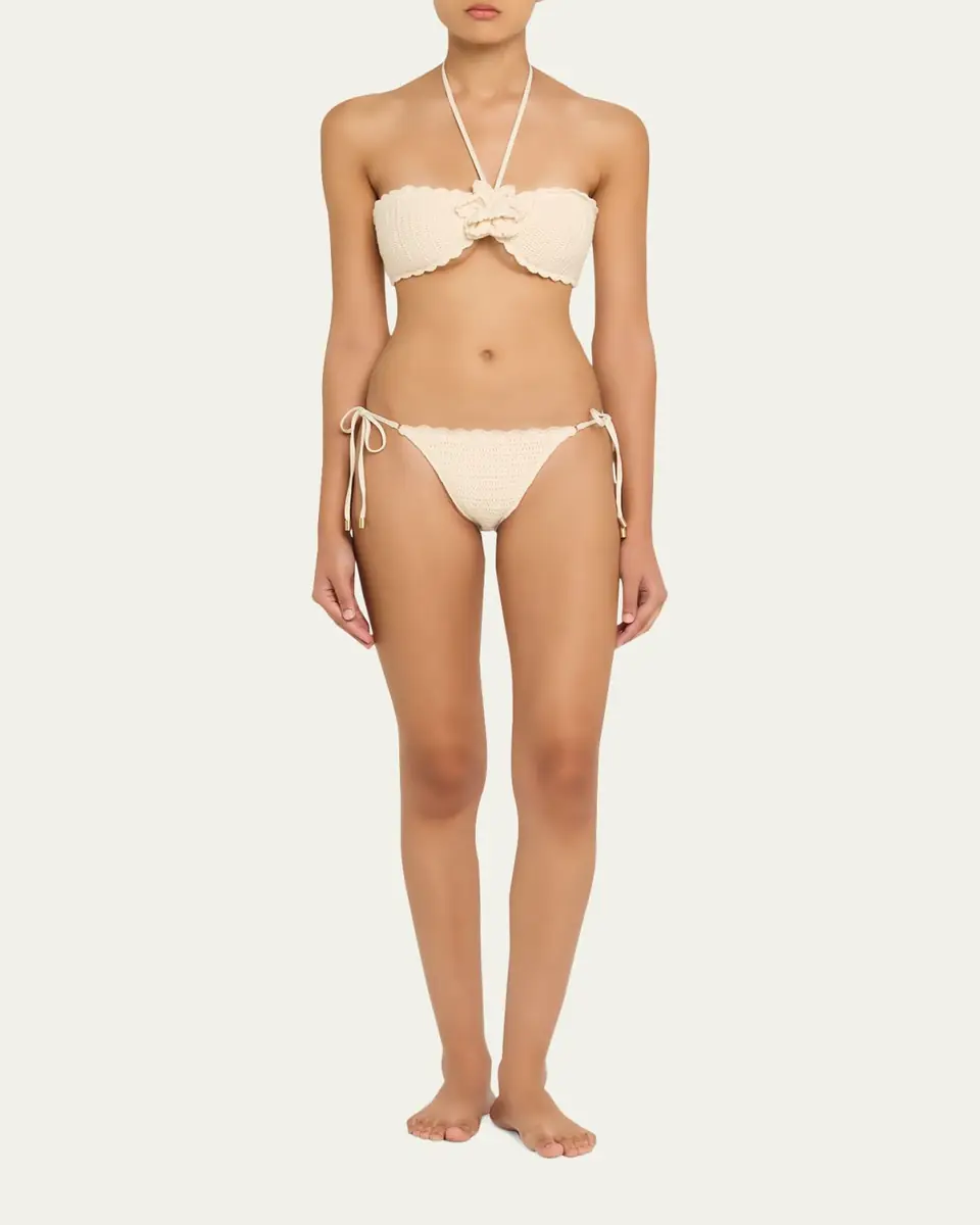 Zimmermann Awaken Crochet Flower Two-Piece Swimsuit | Thumbnail 2