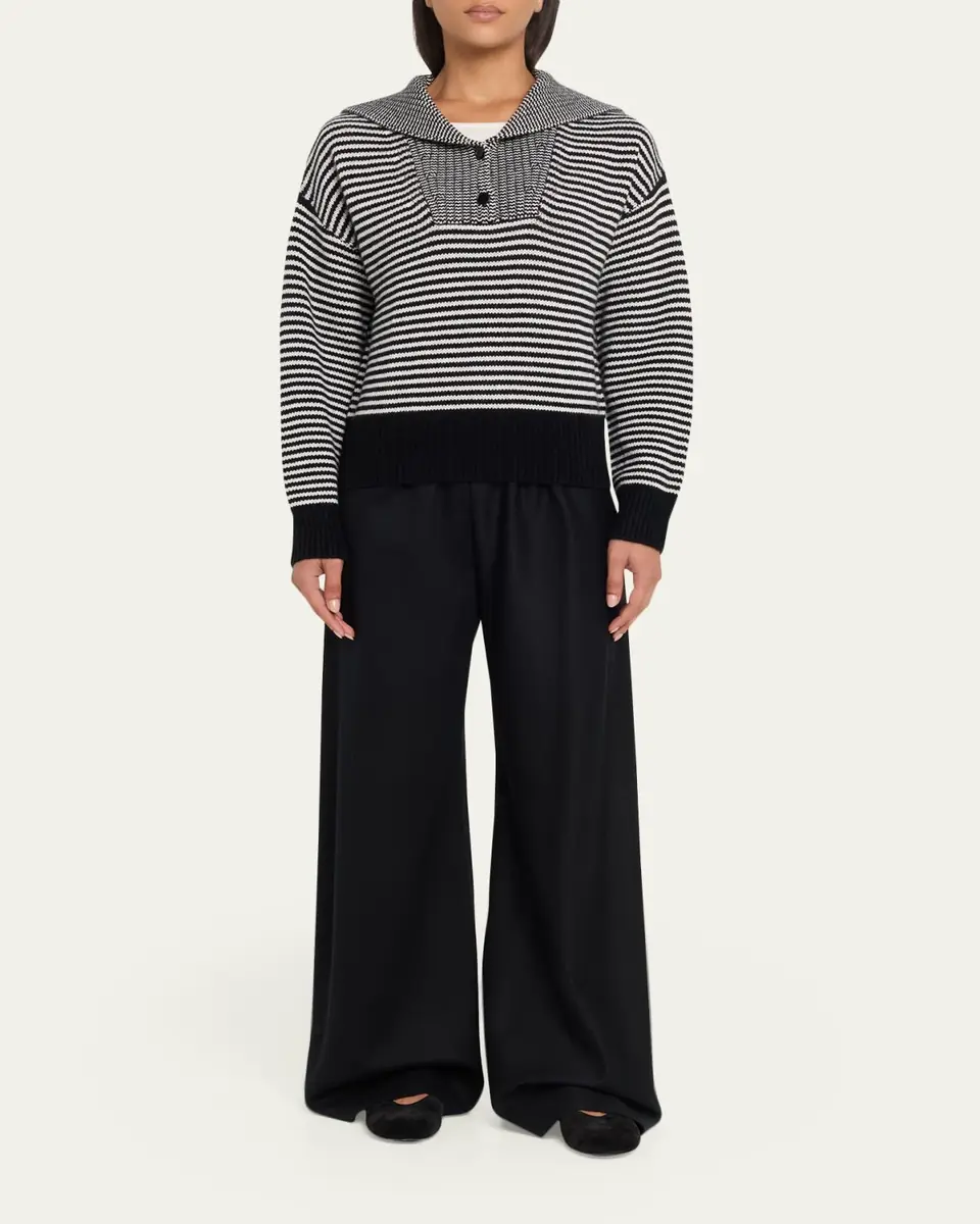 Lisa Yang Ranelle Striped Cashmere Sailor Sweater | Thumbnail 2 Lisa Yang Ranelle Striped Cashmere Sailor Sweater | Thumbnail 2