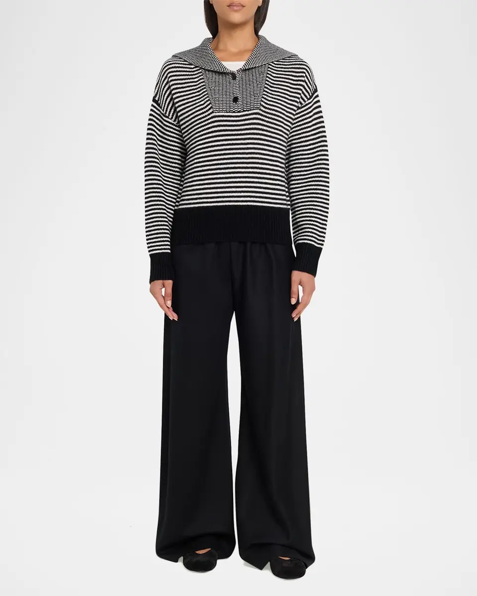 Lisa Yang Ranelle Striped Cashmere Sailor Sweater | Thumbnail 6 Lisa Yang Ranelle Striped Cashmere Sailor Sweater | Thumbnail 6