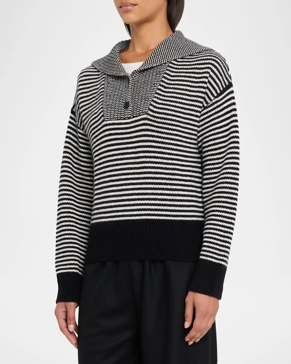 Lisa Yang Ranelle Striped Cashmere Sailor Sweater | Thumbnail 8 Lisa Yang Ranelle Striped Cashmere Sailor Sweater | Thumbnail 8