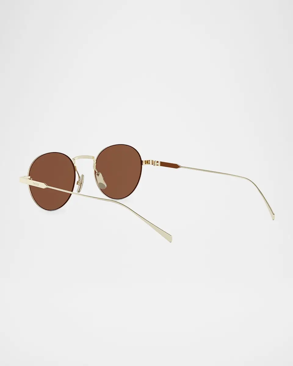 Celine 49mm Metal Round Sunglasses | Thumbnail 4