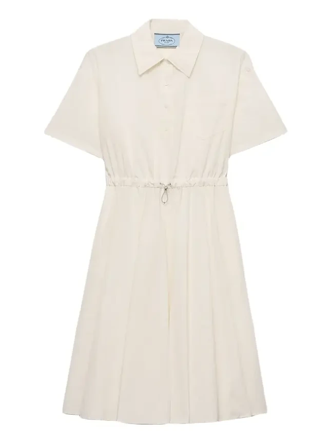 Drawstring Pleated Midi Dress Drawstring Pleated Midi Dress