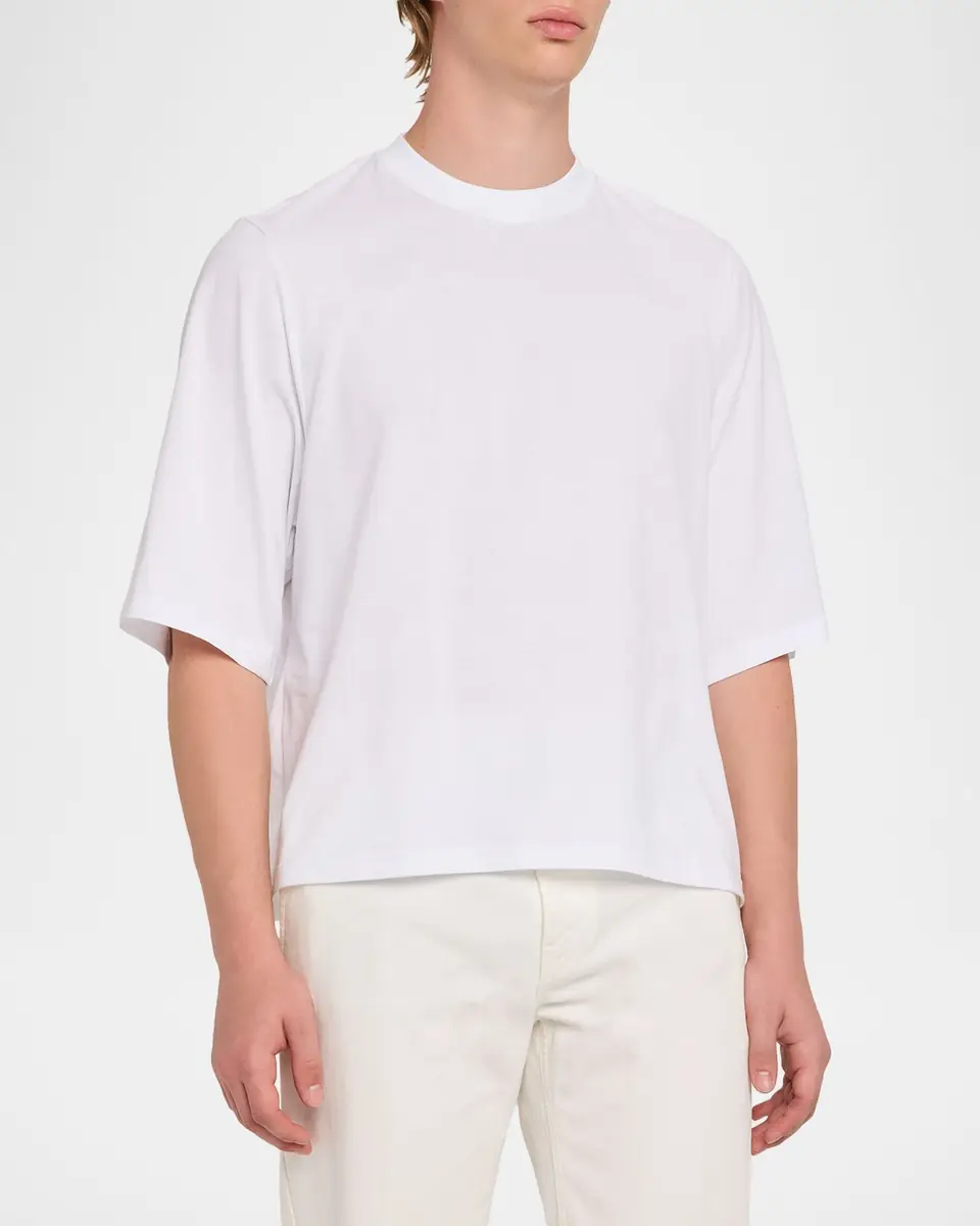 MORDECAI Men's Cotton Jersey Foulard-Print Crewneck T-Shirt | Thumbnail 7