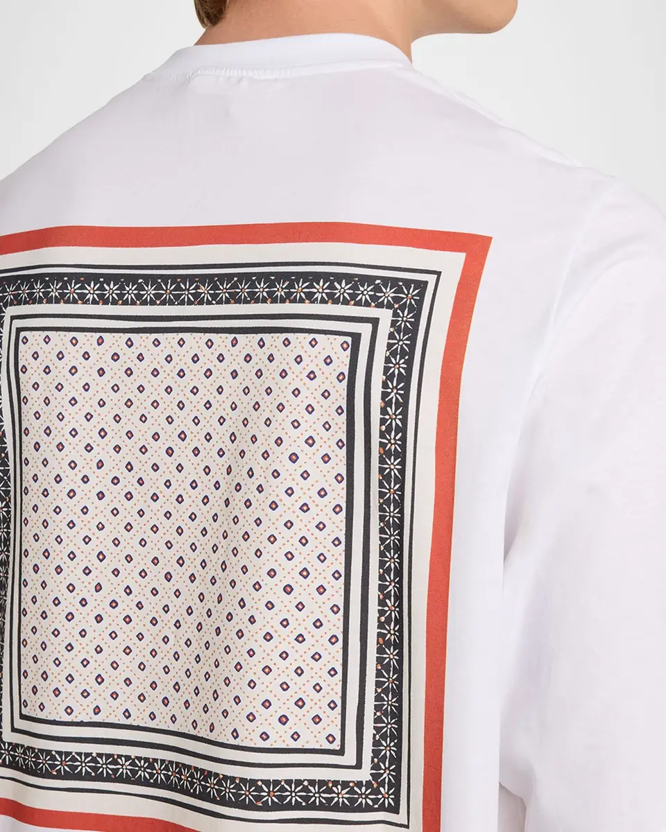 MORDECAI Men's Cotton Jersey Foulard-Print Crewneck T-Shirt | Thumbnail 8