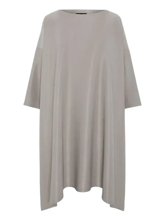 Midweight Silk Plissé DPS Scoop Neck Dress