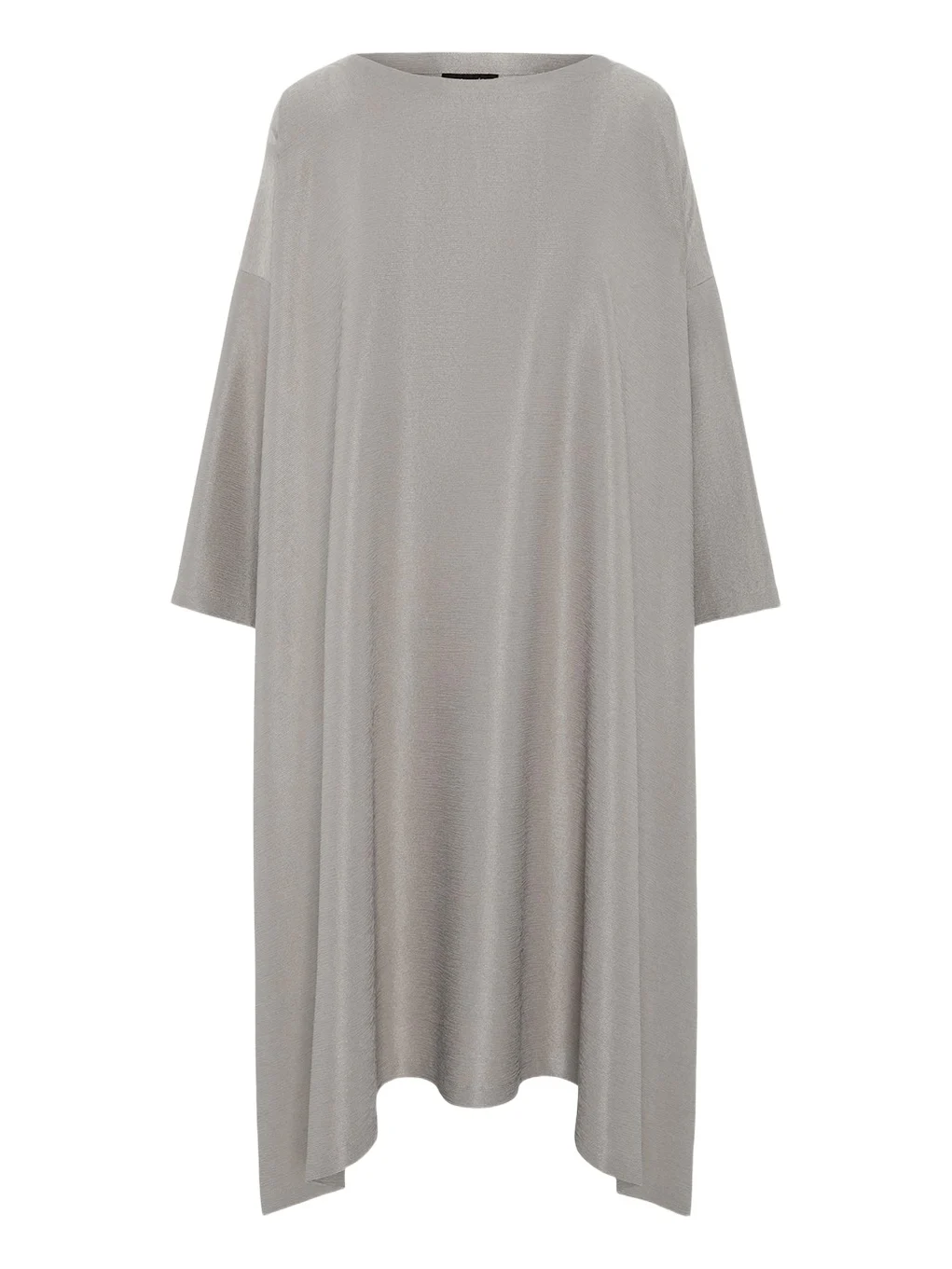 Eskandar Midweight Silk Plissé DPS Scoop Neck Dress