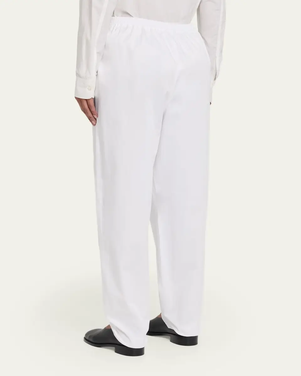 Eskandar Cotton Stretch Tapered Regular Trousers | Thumbnail 3