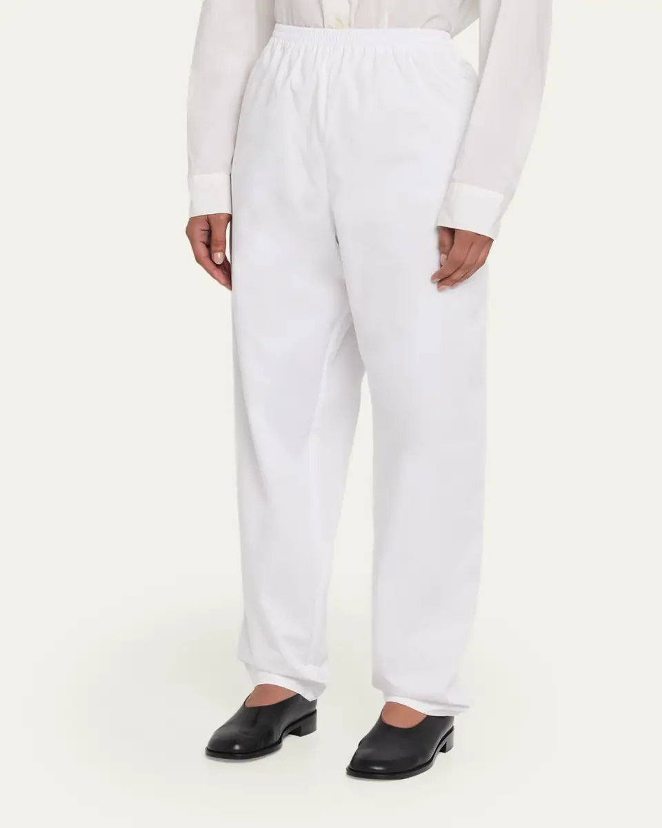 Eskandar Cotton Stretch Tapered Regular Trousers | Thumbnail 4