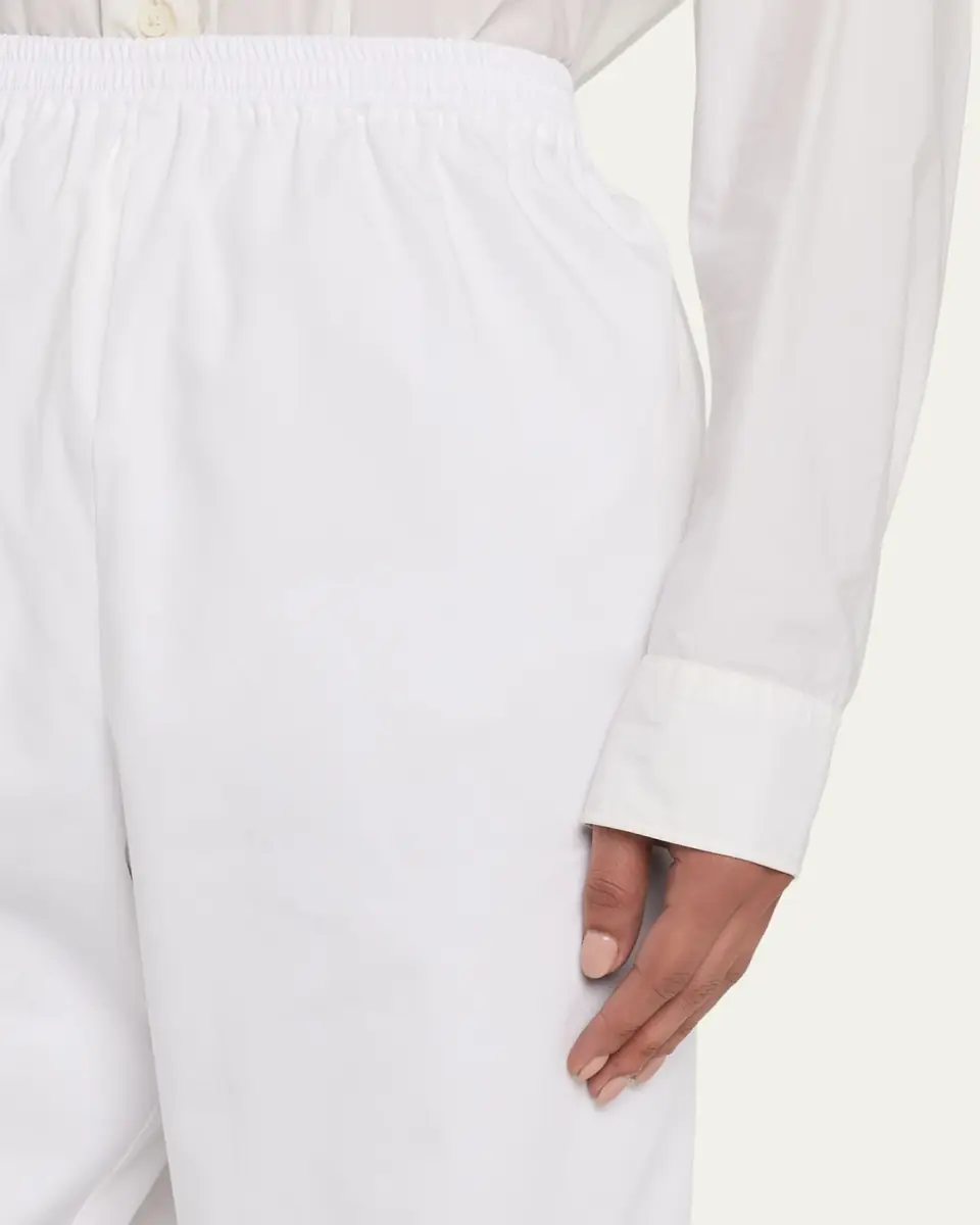 Eskandar Cotton Stretch Tapered Regular Trousers | Thumbnail 5