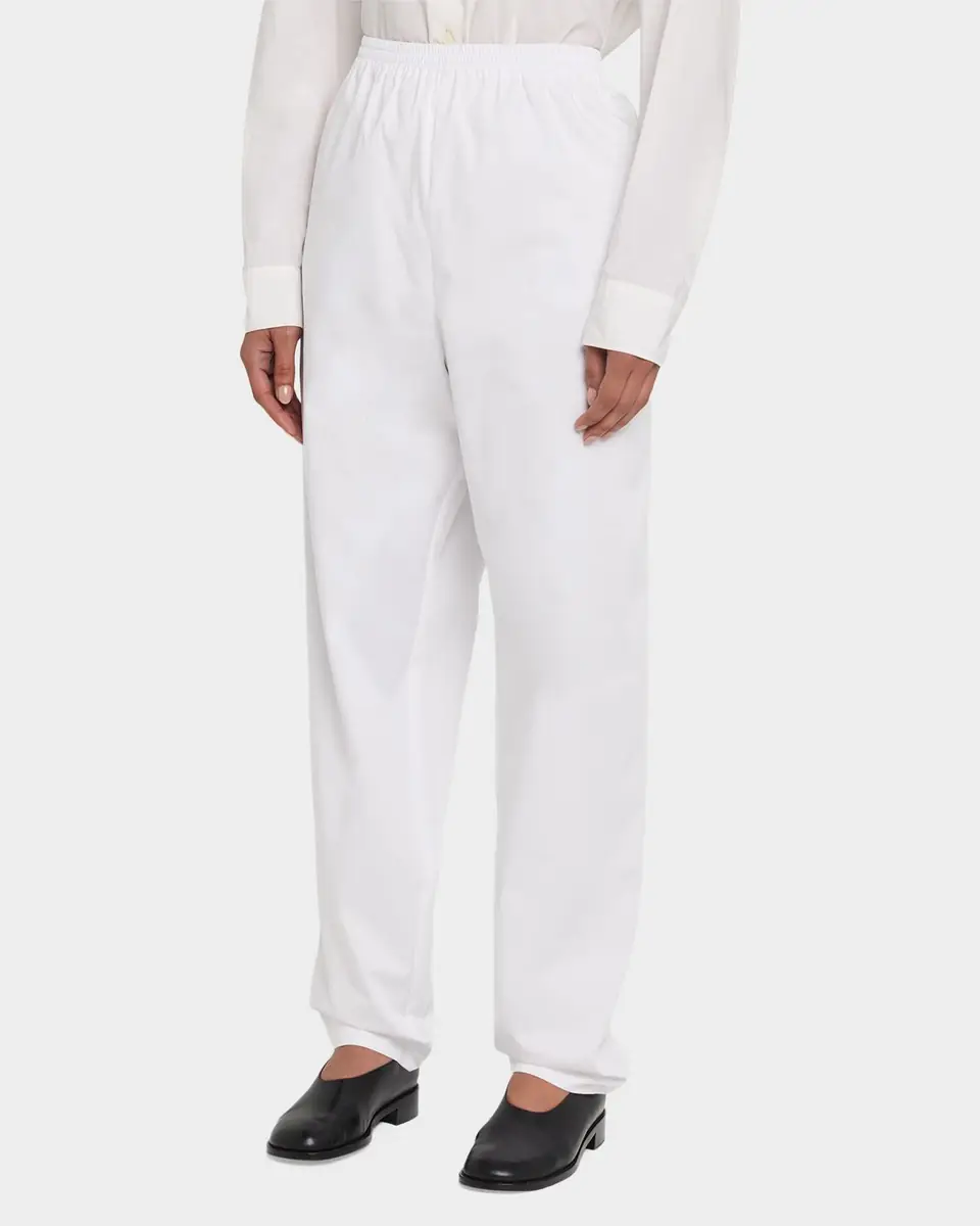Eskandar Cotton Stretch Tapered Regular Trousers | Thumbnail 8