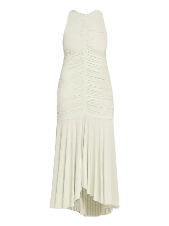 Ayla Ruched Fit-&-Flare Maxi Dress
