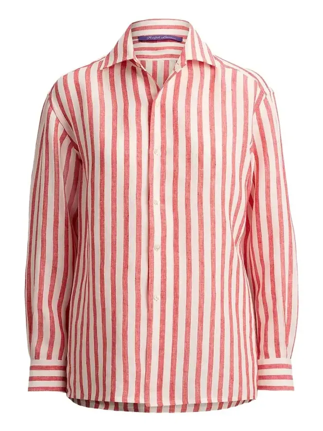 Capri Relaxed-Fit Striped Linen Shirt Capri Relaxed-Fit Striped Linen Shirt