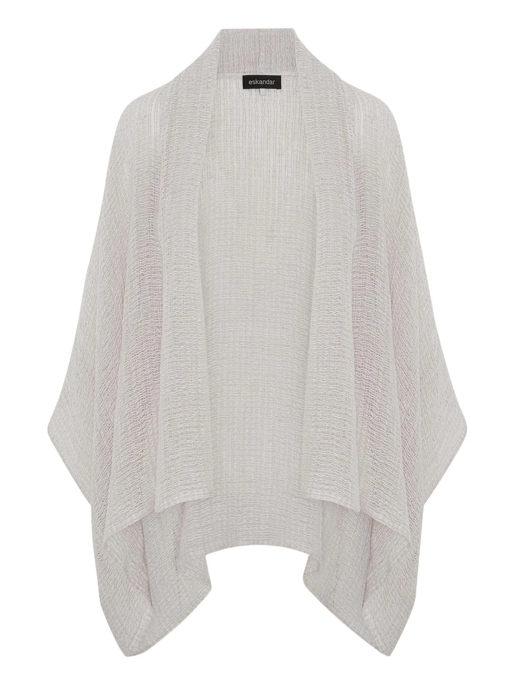 Wide Short Sleeve Scrunch Shawl Collar Jacket - Mid Plus Length Wide Short Sleeve Scrunch Shawl Collar Jacket - Mid Plus Length