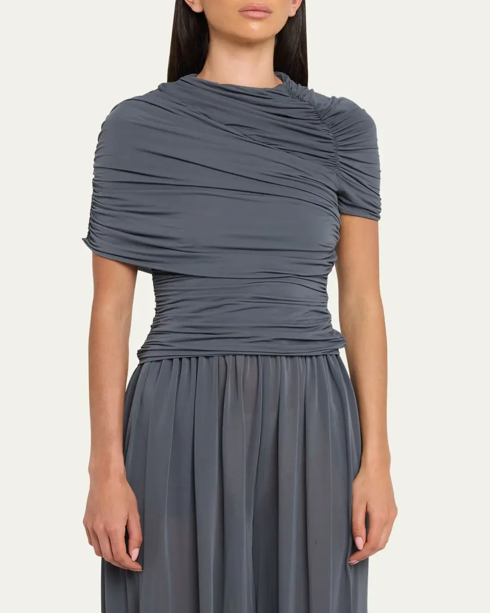 Ronny Kobo Vega Ruched Jersey Top | Thumbnail 4 Ronny Kobo Vega Ruched Jersey Top | Thumbnail 4