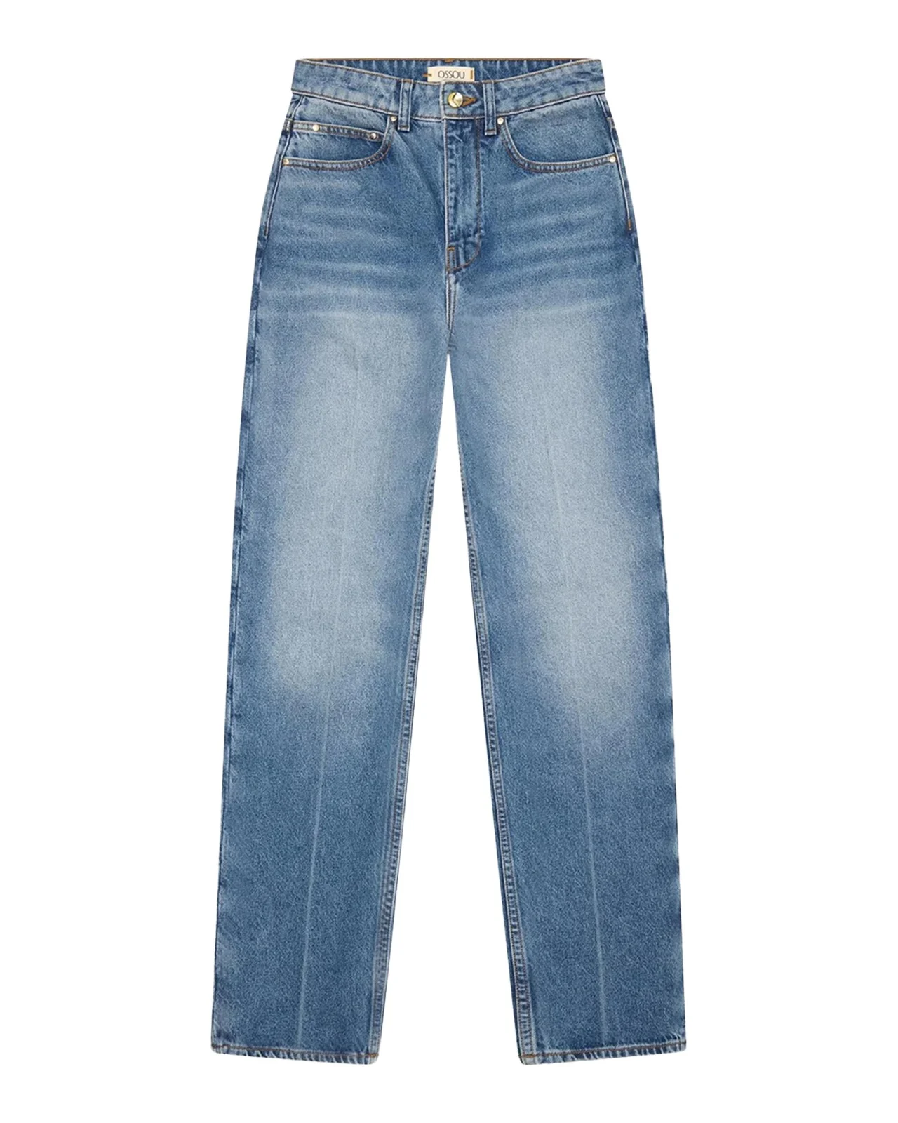 OSSOU Noon High-Rise Straight Jeans