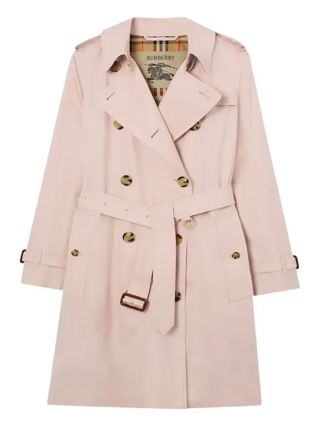 Kensington Belted Double-Breasted Trench Coat